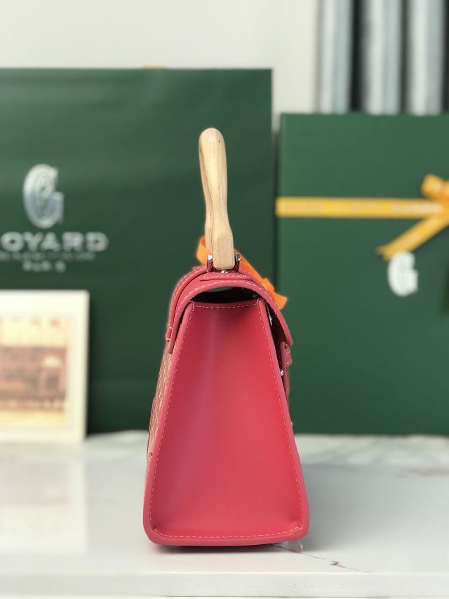 Goyard original canvas saigon structure nano bag GY0074 fuchsia