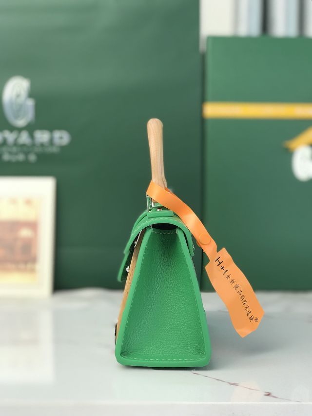 Goyard original canvas saigon structure nano bag GY0074 meadow green