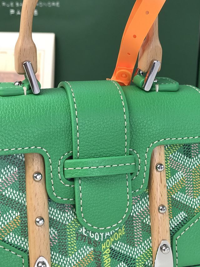 Goyard original canvas saigon structure nano bag GY0074 meadow green