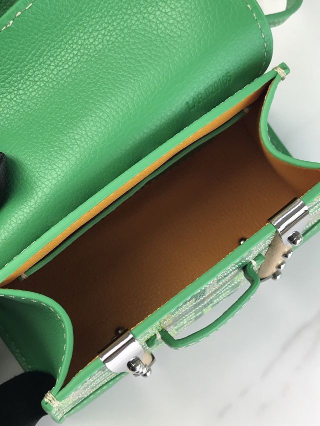 Goyard original canvas saigon structure nano bag GY0074 meadow green