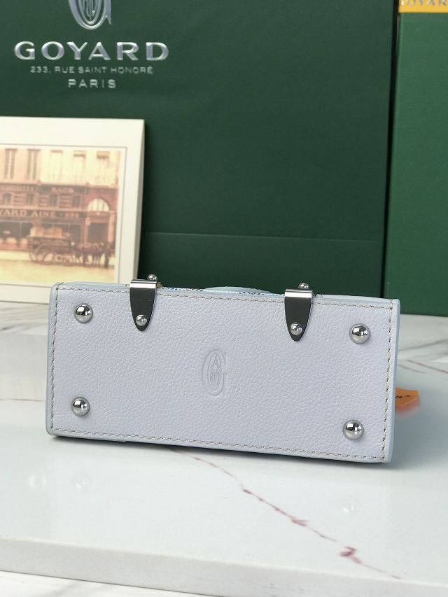 Goyard original canvas saigon structure nano bag GY0074 polar blue
