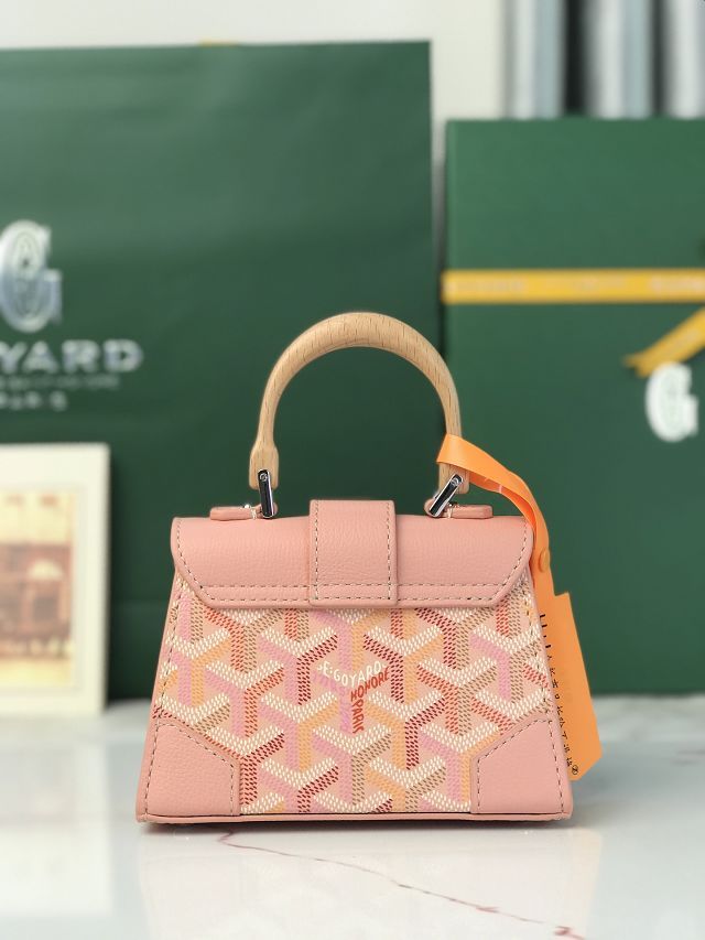 Goyard original canvas saigon structure nano bag GY0074 powder pink