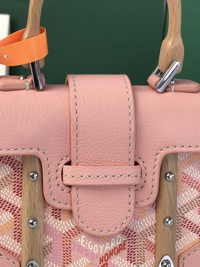 Goyard original canvas saigon structure nano bag GY0074 powder pink