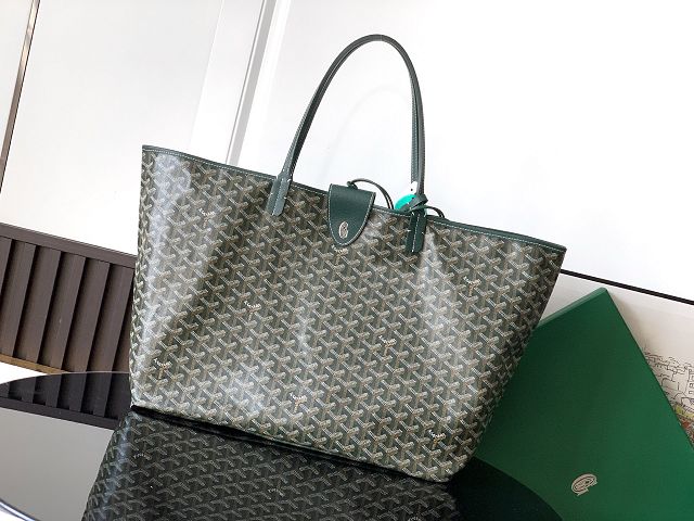 Goyard original canvas saint louis GM bag GY0083 dark green