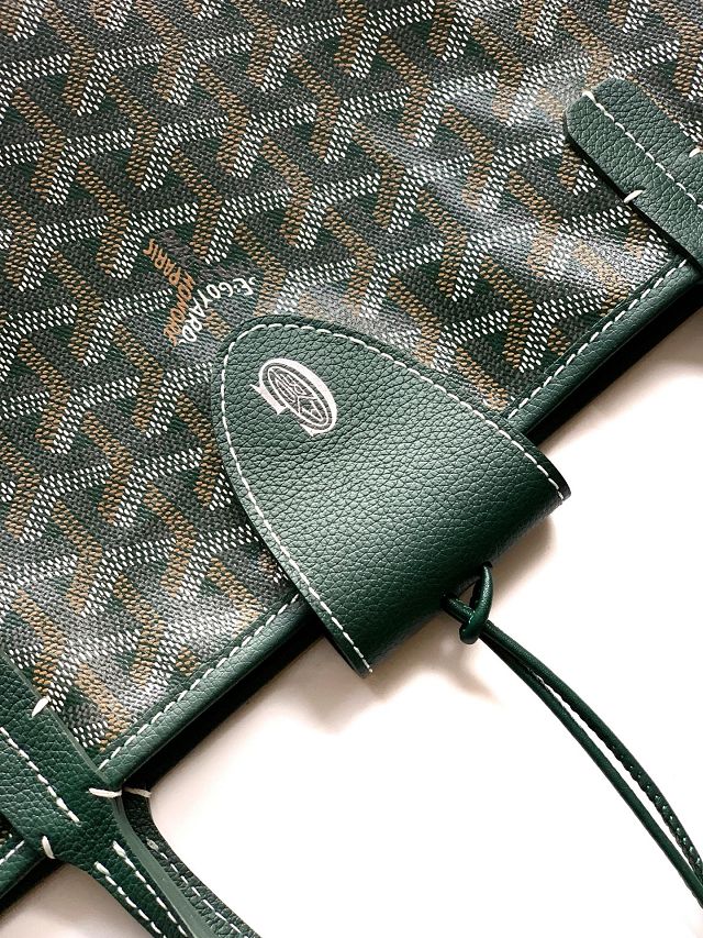 Goyard original canvas saint louis GM bag GY0083 dark green