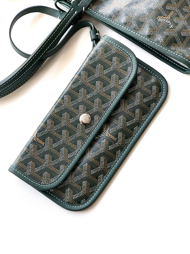 Goyard original canvas saint louis PM bag GY0082 dark green