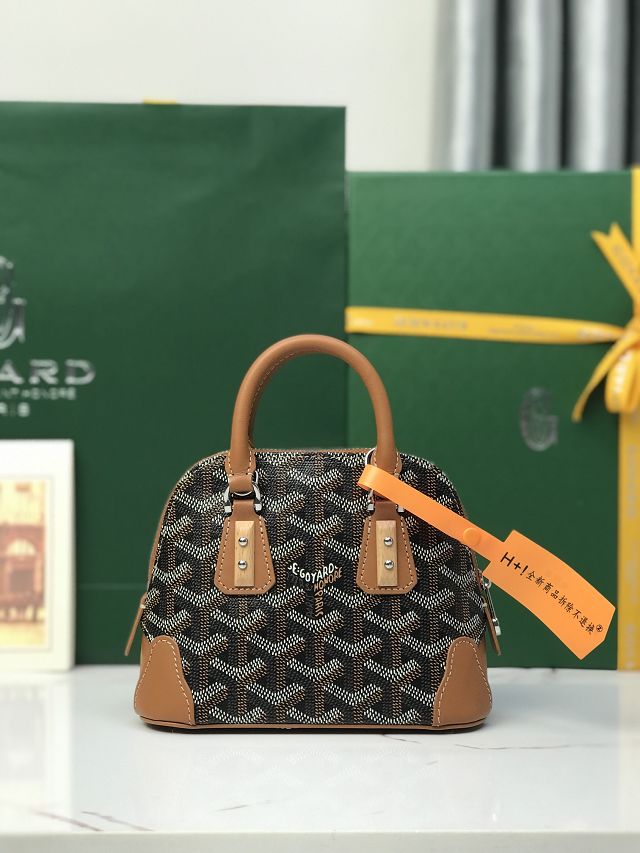 Goyard original canvas vendome nano bag GY0141 black&brown