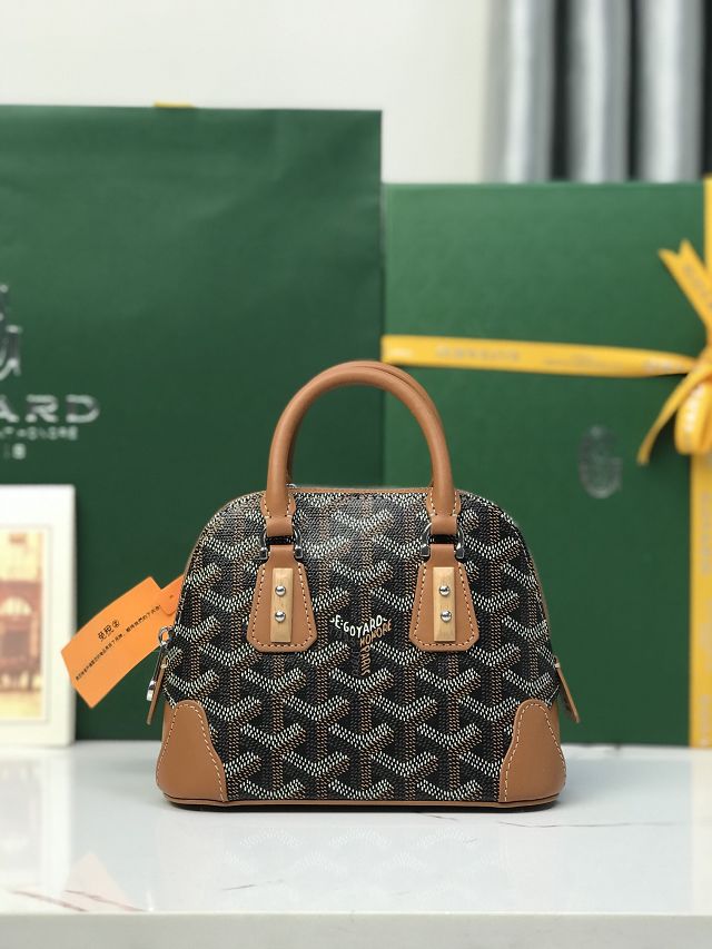 Goyard original canvas vendome nano bag GY0141 black&brown