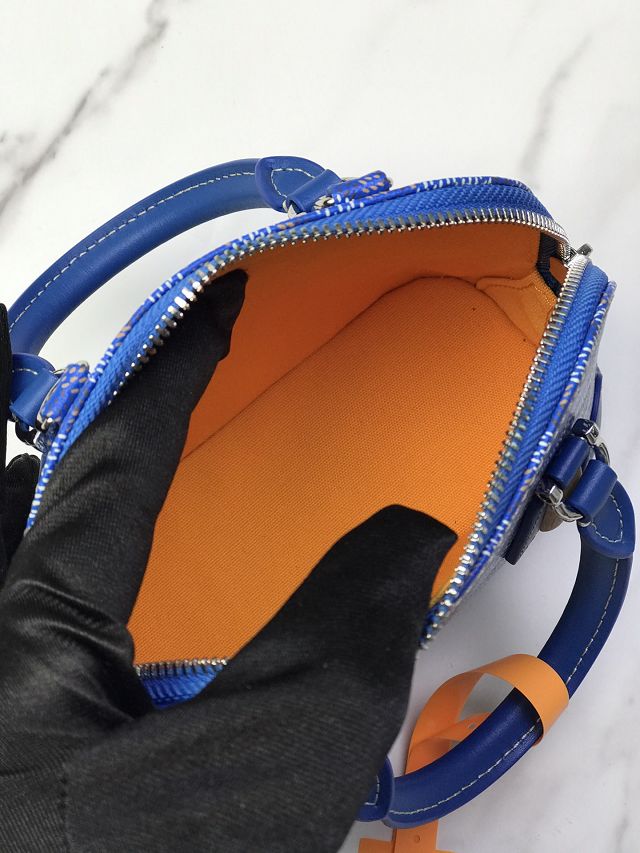 Goyard original canvas vendome nano bag GY0141 blue
