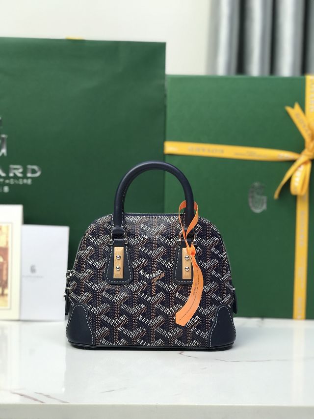 Goyard original canvas vendome nano bag GY0141 dark blue