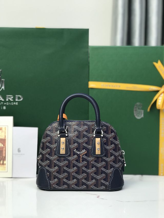 Goyard original canvas vendome nano bag GY0141 dark blue