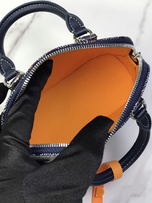 Goyard original canvas vendome nano bag GY0141 dark blue