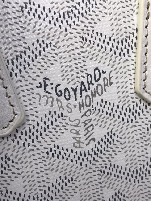 Goyard original canvas vendome nano bag GY0141 white