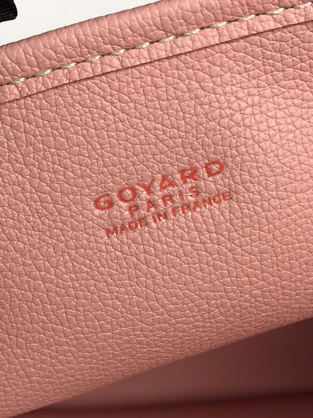 Goyard original calfskin&canvas reversible anjou mini bag GY0086 powder pink