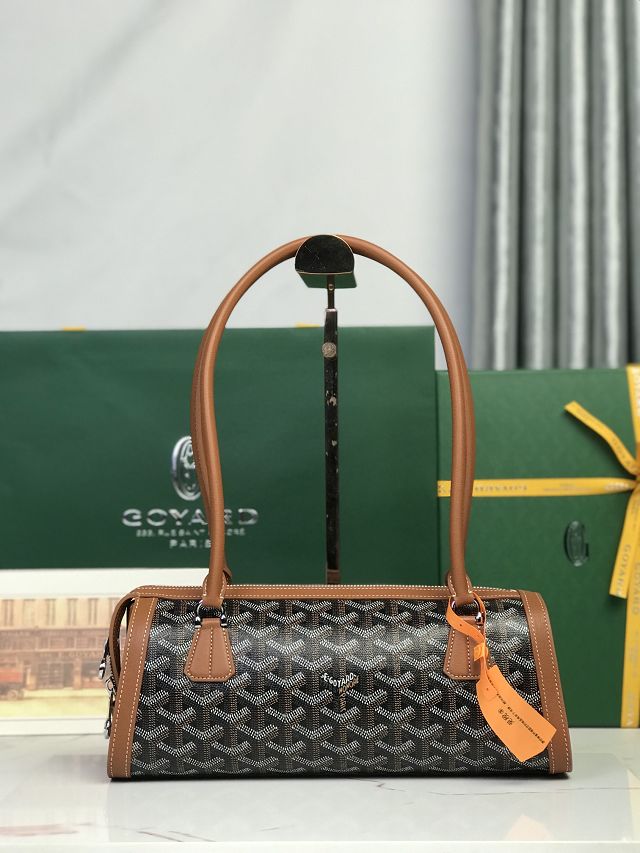 Goyard original canvas bonbonniere bag GY0144 black&brown