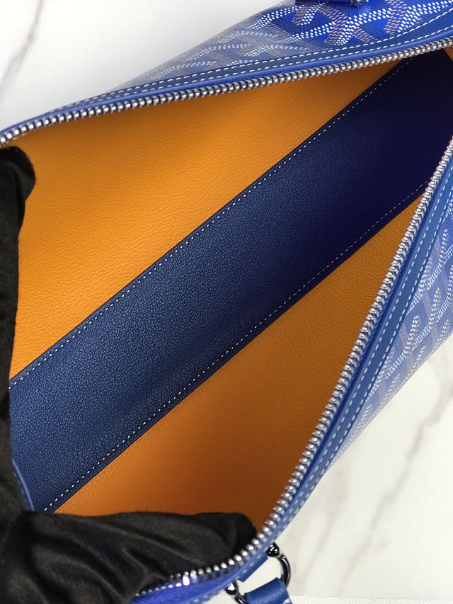 Goyard original canvas bonbonniere bag GY0144 blue