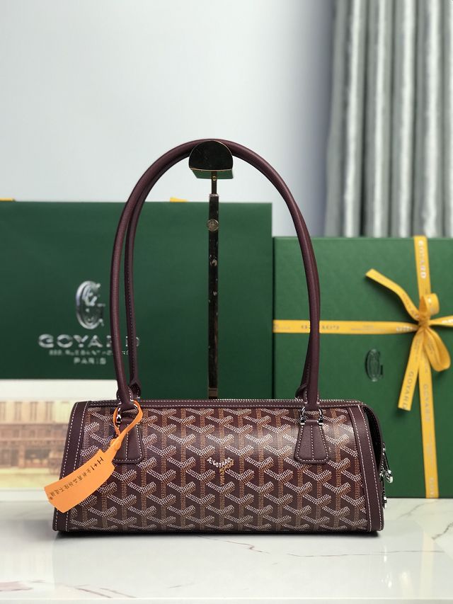 Goyard original canvas bonbonniere bag GY0144 burgundy