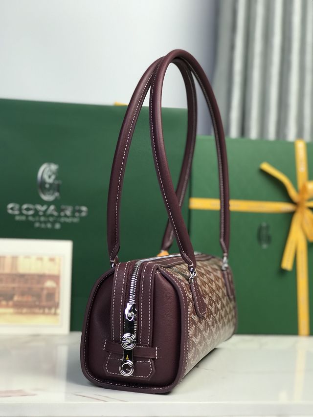 Goyard original canvas bonbonniere bag GY0144 burgundy