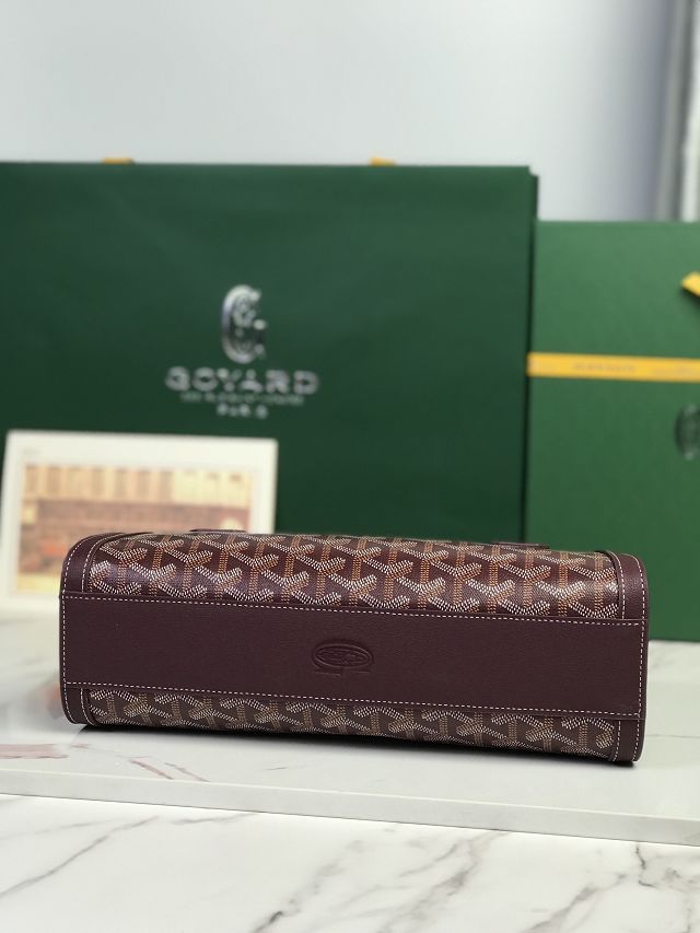 Goyard original canvas bonbonniere bag GY0144 burgundy