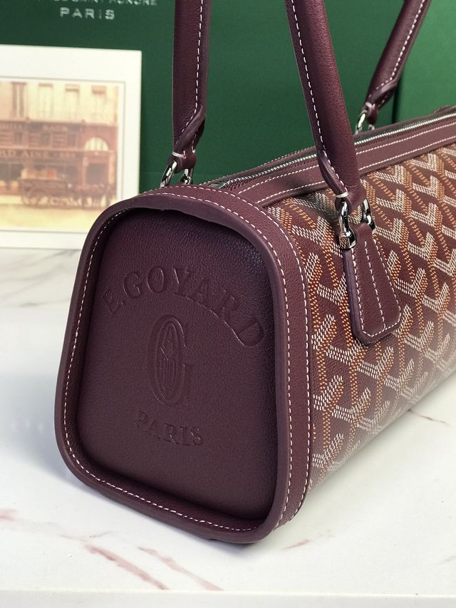 Goyard original canvas bonbonniere bag GY0144 burgundy
