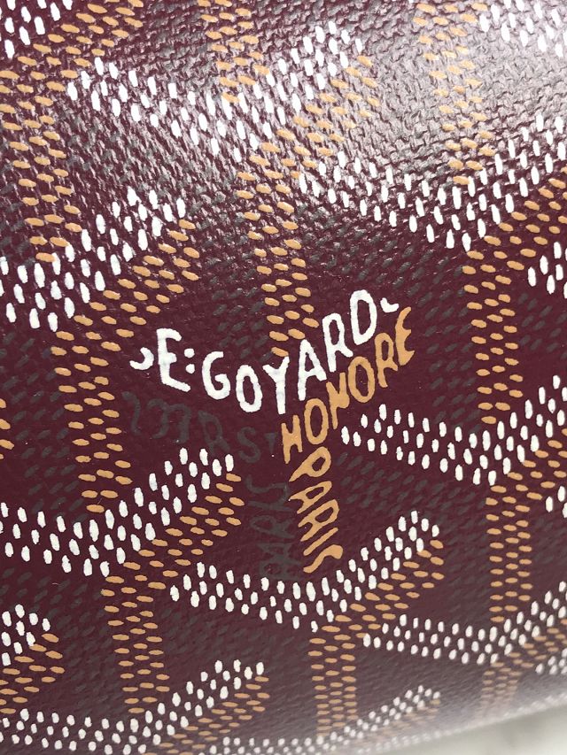Goyard original canvas bonbonniere bag GY0144 burgundy