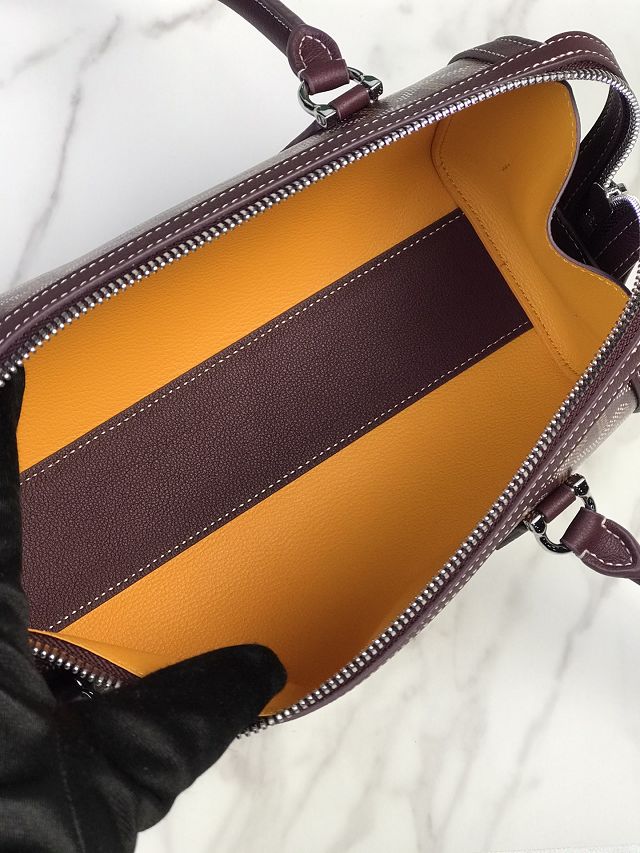 Goyard original canvas bonbonniere bag GY0144 burgundy