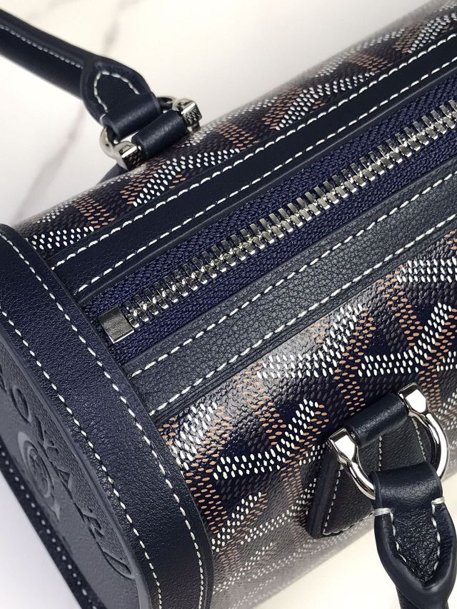Goyard original canvas bonbonniere bag GY0144 dark blue