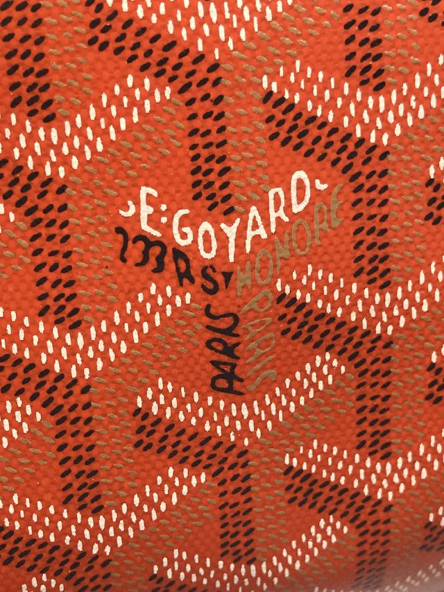 Goyard original canvas bonbonniere bag GY0144 orange