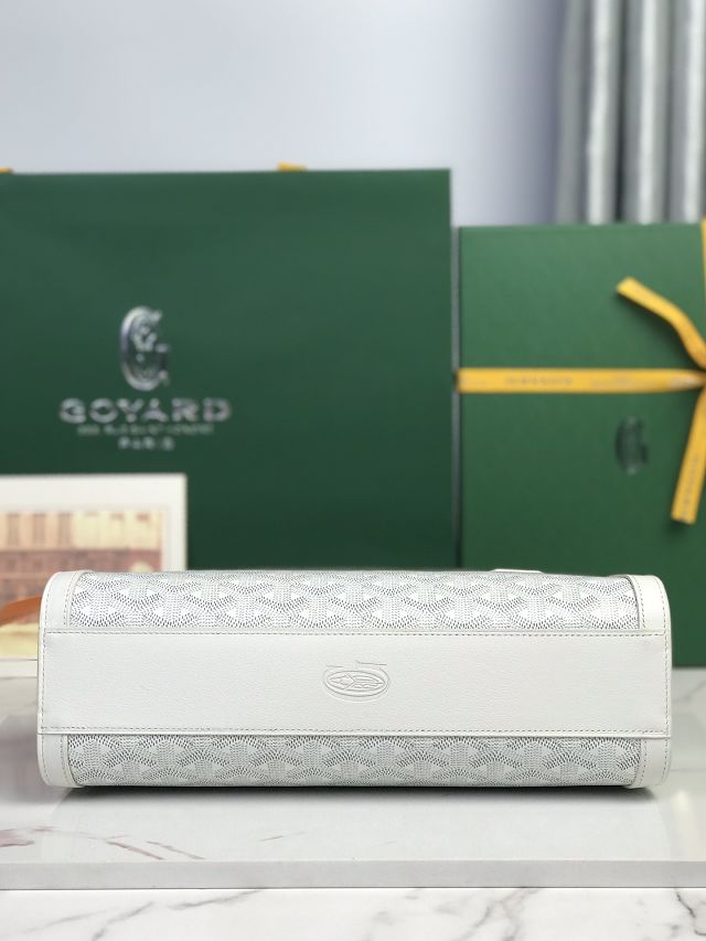Goyard original canvas bonbonniere bag GY0144 white