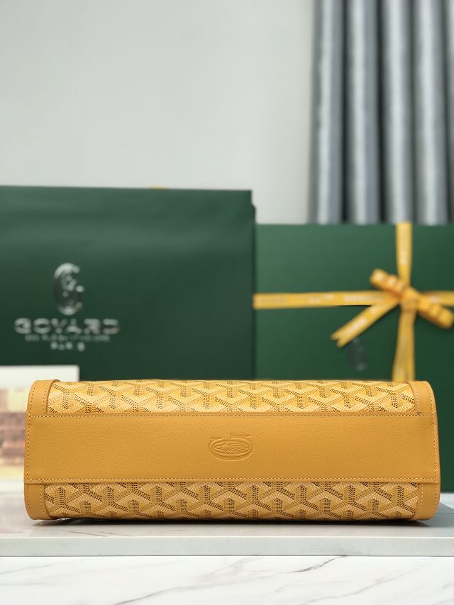 Goyard original canvas bonbonniere bag GY0144 yellow