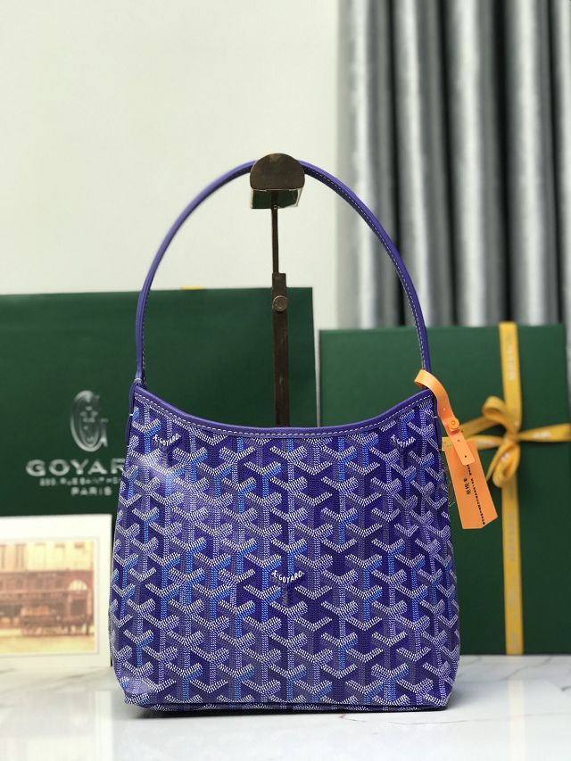 Goyard original canvas hobo boheme mini bag GY0143 blueberry purple