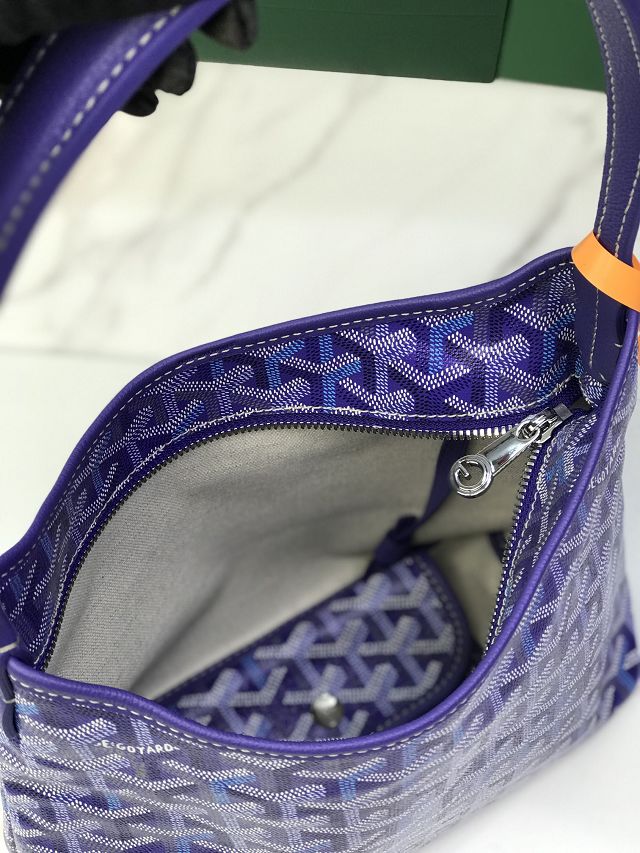 Goyard original canvas hobo boheme mini bag GY0143 blueberry purple