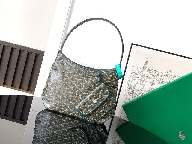 Goyard original canvas hobo boheme mini bag GY0143 dark green