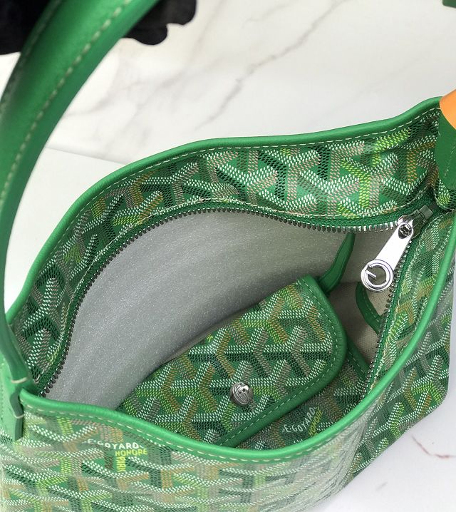 Goyard original canvas hobo boheme mini bag GY0143 meadow green