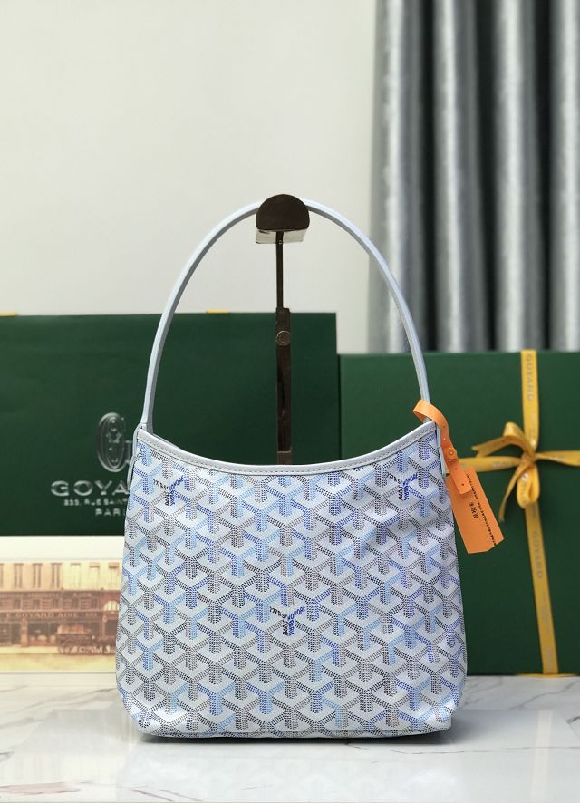 Goyard original canvas hobo boheme mini bag GY0143 polar blue