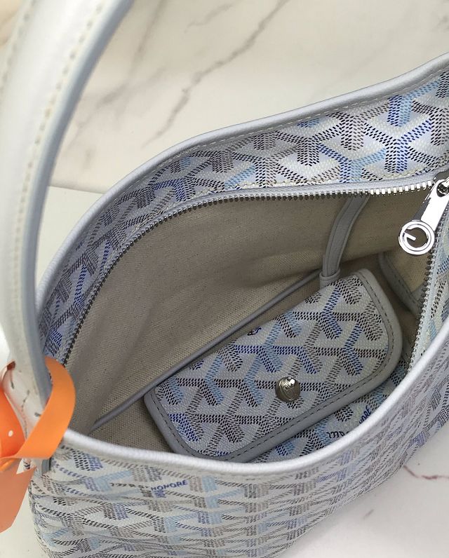 Goyard original canvas hobo boheme mini bag GY0143 polar blue