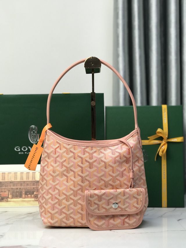 Goyard original canvas hobo boheme mini bag GY0143 powder pink
