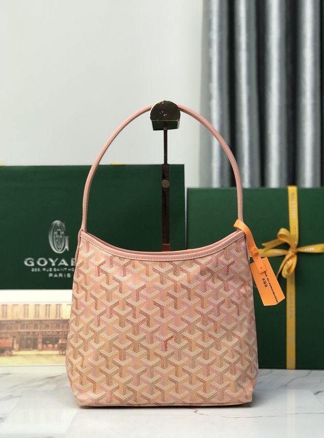 Goyard original canvas hobo boheme mini bag GY0143 powder pink