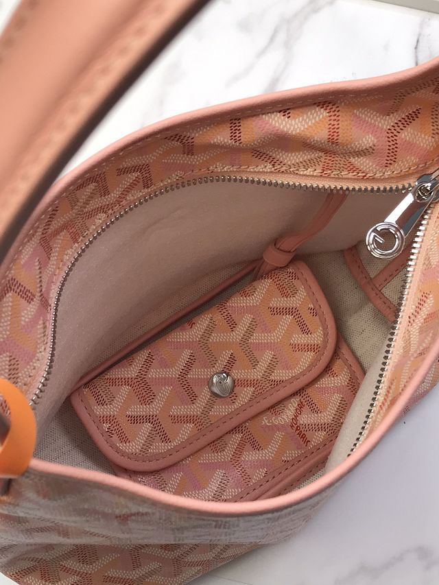 Goyard original canvas hobo boheme mini bag GY0143 powder pink
