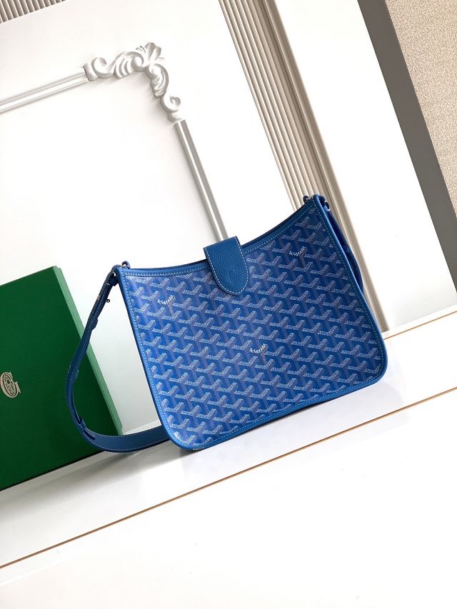 Goyard original canvas musette pm bag GY0145 blue