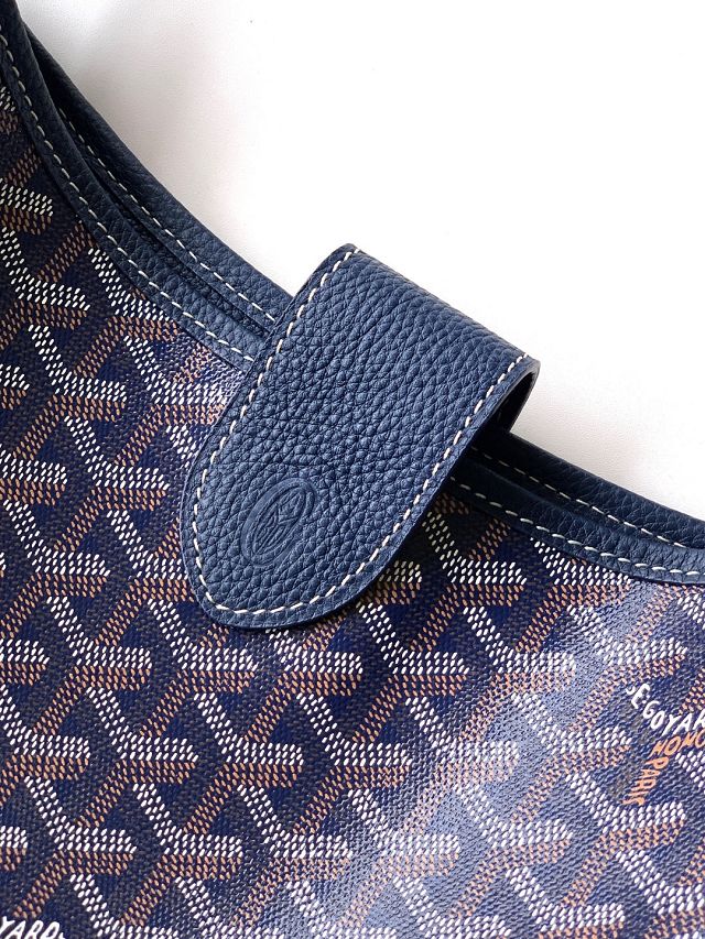 Goyard original canvas musette pm bag GY0145 dark blue