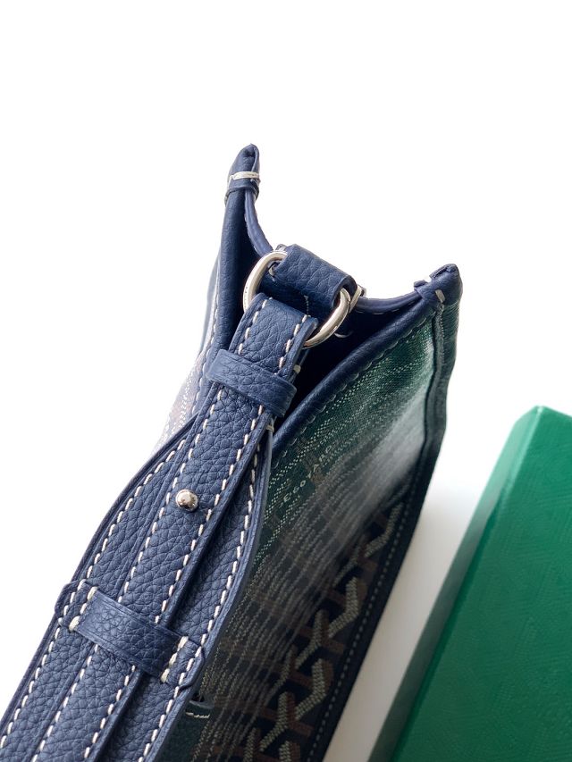 Goyard original canvas musette pm bag GY0145 dark blue