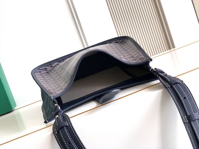 Goyard original canvas musette pm bag GY0145 dark blue