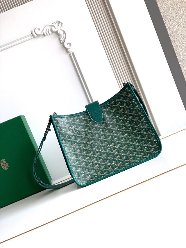 Goyard original canvas musette pm bag GY0145 green