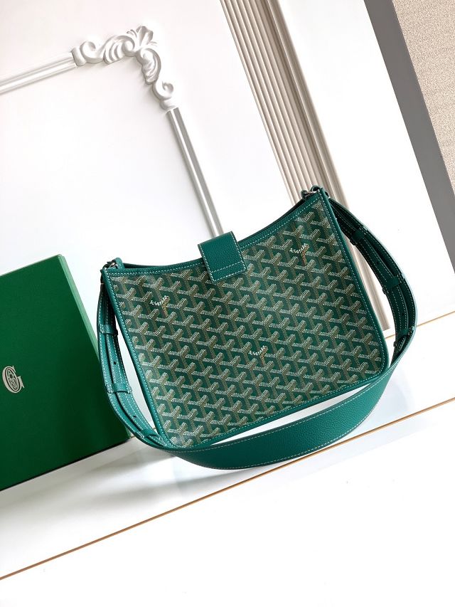 Goyard original canvas musette pm bag GY0145 green