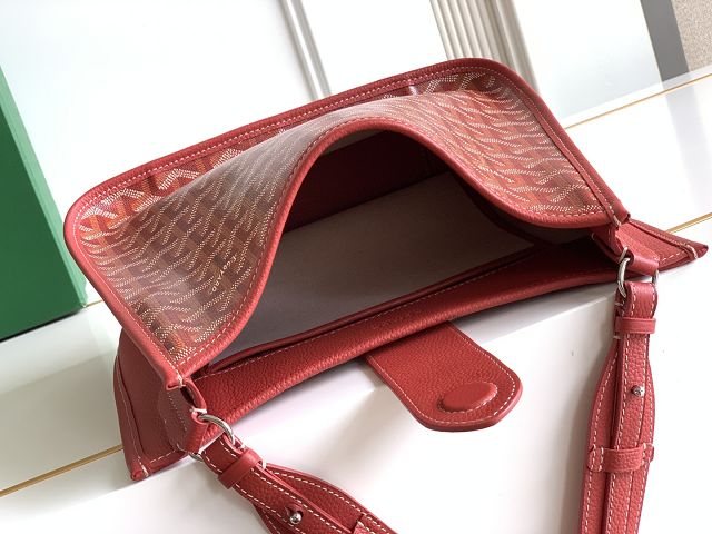 Goyard original canvas musette pm bag GY0145 red