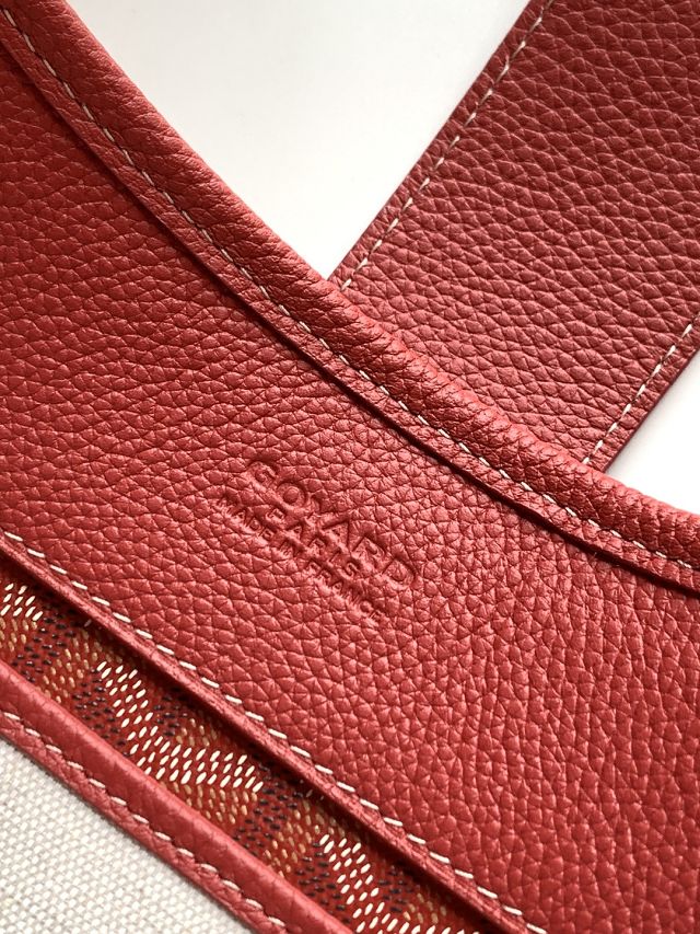 Goyard original canvas musette pm bag GY0145 red