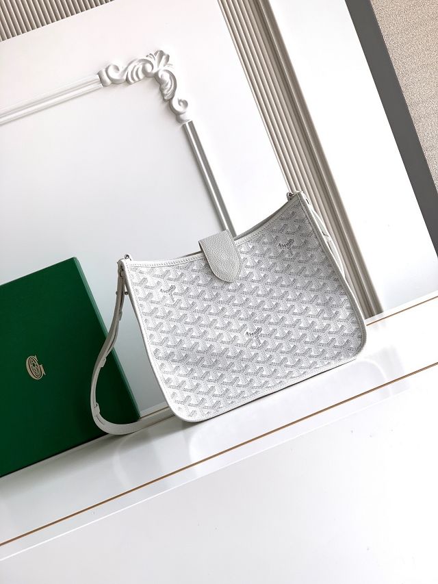 Goyard original canvas musette pm bag GY0145 white