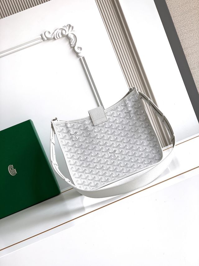 Goyard original canvas musette pm bag GY0145 white
