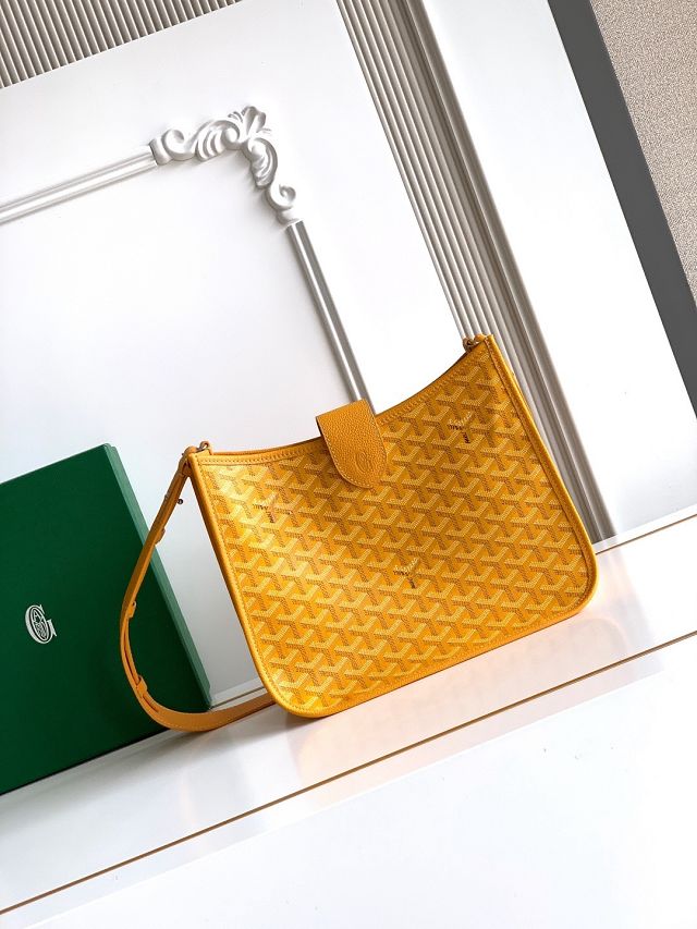 Goyard original canvas musette pm bag GY0145 yellow
